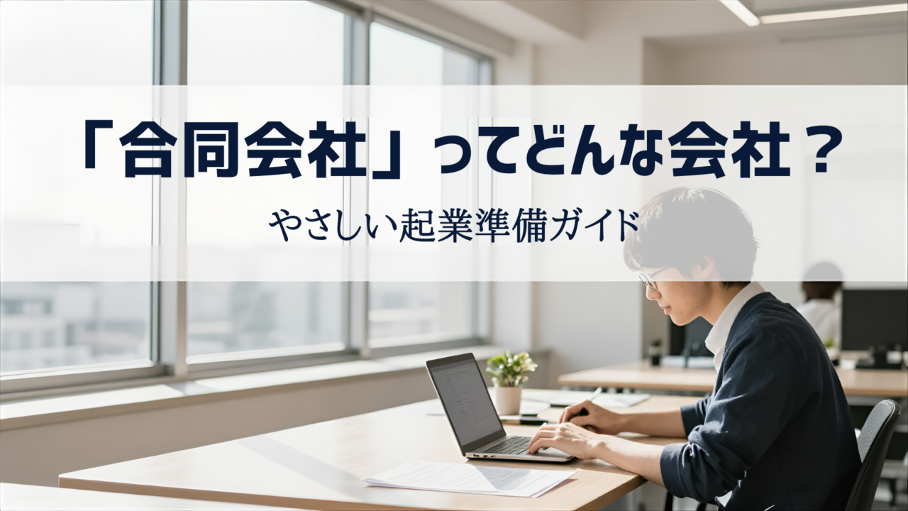 「合同会社」ってどんな会社？やさしい起業準備ガイド