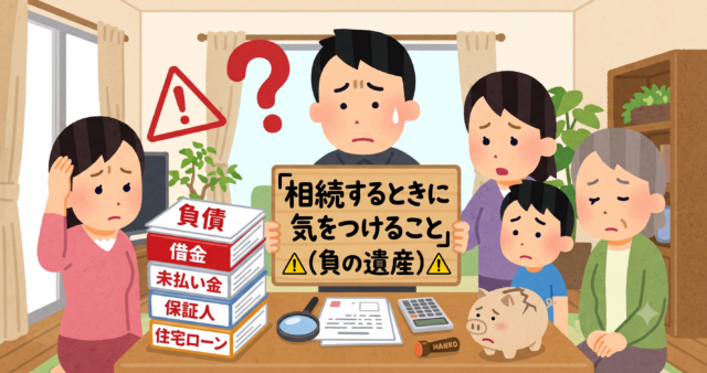 相続するときに気をつけるべきこと（負の遺産）